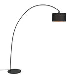 Qazqa vinossa - Lampe arquée - 1 lumière - H 1800 mm - Noir - Moderne - éclairage intérieur - Salon