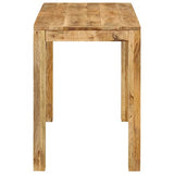 Gecheer Table à dîner 110x55x76 cm Bois de manguier Massif, Table de Cuisine Table à Dîner pour Salon à Manger, Café, Bistrot, Meubles de Maison