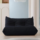 Canapé paresseux, pouf en velours pelucheux, fauteuil d'appoint pour salon, chambre à coucher, salon, bureau - 2 places