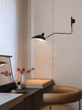 VONGAZ Applique Murale Lampe Murale Applique Nordique Rétro En Fer Forgé, Vent Industriel, Longue Tige À Bascule, Pour Chambre À Coucher Lampe de Mur Applique Mural