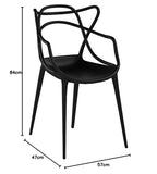 Kartell 586609 chaise masters Plastique (noir)
