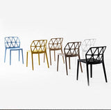 CONNUBIA Chaise modèle ALCHEMIA en polypropylène Lot de 4 pièces – Disponible en 6 couleurs (Noir)