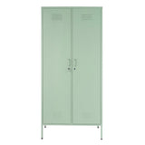 Racking Solutions Chelsea Armoire à 2 portes Vert sauge 1845 mm x 850 mm x 500 mm
