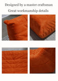 Canapé Paresseux Canapé de Sol Canapé Paresseux Tatami Pouf Canapé de Sol pour Chambre À Coucher Salon pour Lire Orange Red,87 * 81 * 76