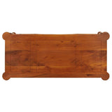 vidaXL Bureau avec Tiroirs, Table d'Écriture avec Poignée, Bureau d'Ordinateur avec Rangement, Décoration de Salon, Bois d'Acacia Solide