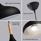 Lampe à Suspension Lampe Suspendue en Bois avec Abat-Jour Artistique en Fer design Industriel Moderne Luminaire Décoratif D'Intérieur pour Cuisine Salle à Manger Ou entrée Suspension Luminaire