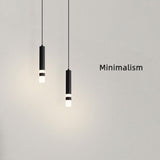 MODEBHD Lampes suspendues modernes noires simples, lampe suspendue en acrylique à bulles de lumière chaude LED intégrée 3000K, lampes suspendues de plafond éclairées au-dessus de l'évier de l'îlot de