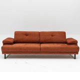 Menzzo Canapé 3 Places Celis Tissu Orange