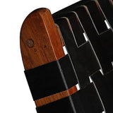 CKioict Fauteuil de lecture, fauteuil à cocktail, moderne, rembourré, pliable, tressé, en cuir véritable, noir, convient pour le bureau, la chambre à coucher, le bureau