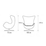 COLiJOL Fauteuil Inclinable En Cuir Fauteuil Inclinable Tabouret Pour Salon Chambre À Coucher Chambre de Bureau Tissu Tissu (Couleur: Brown, Taille: Gratuit)/Marron/Taille Libre