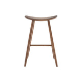 Miliboo Tabouret de Bar Design Noyer H72 cm DEMORY