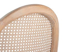 Adda Home Chaise, Bouleau Rotin, Naturel, Gris, 44X48X92 CM