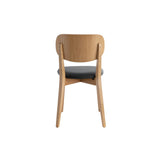 Miliboo Chaises Vintage en Bois Clair chêne et Noir (Lot de 2) Lucia