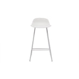 Miliboo Tabourets de Bar Design Blancs H65 cm (Lot de 2) Ella