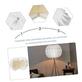 abat-jour en origami ombre murale Shades de lampe à lustre ancien papier origami décor abat-jour pliant en origami abat-jour suspendu plier abat-jour de lustre Accessoires blanche