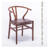 Lan Xin-JP Chaise de Bureau, Chaises de Salle à Manger en Bois Nordique Wishbone Bras Salon Cuisine Bureau extérieur chaises de Salle à Manger Ergonomique Meubles de Maison de Luxe(S)