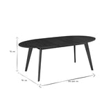 Table à Manger Extensible Finition Noyer L150-200 MARIK