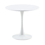 buybyroom Table de Salle à Manger Ronde Blanche bistrot Table de Cuisine Table Table Table de Salle à Manger Table