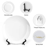 Assiette Lina Cavalieri, Assiette Décorative Murale, Décoration Murale Mysterious Face Plate, Y Compris Support Et Crochet À Ressort Spécial,style-23,10inch
