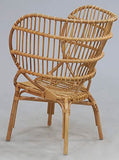 AUBRY GASPARD Grand Fauteuil en rotin Empire