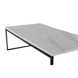 Paris Prix Table Basse en Marbre Estelle 120cm Blanc