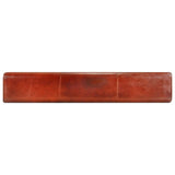SKM Banc Saut de Cheval 160 cm Marron Cuir Véritable et manguier-607