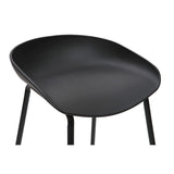 Miliboo Tabourets de Bar Design Noirs H75 cm (Lot de 2) Pebble