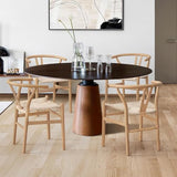 YAXANSIH Chaise De Salle À Manger,Chaise De Salle À Manger en Bois Naturel,Chaises De Cuisine Tissées avec,Coussin De Siège en Rotin,Chaises Vintage pour Salle À Manger, Cuisine, Salon, Maison