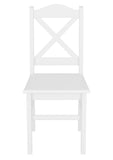 Erst-Holz Chaise de Cuisine, Chaise de Salle à Manger, Chaise en pin Massif Blanc 90.71-20W