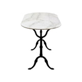 Kare design - Table bistrot marbre Ovale 120x60 cm