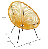 Kare Acapulco Fauteuil décoratif, orange