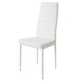 meihe Lot de 4 Chaises de Salle à Manger, Chaise de Cuisine en Similicuir-Fauteuil de Cuisine pour Salle à Manger, Cuisine, Salle de Réunion (blanc-4PC)