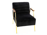 Amadeus - Fauteuil Hutch Velours Noir