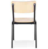KADIMA DESIGN Parvati Classique Chaise avec Dossier Bois Clair (Natural) 49,5 x 59 x 83