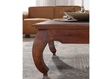 MASSIVMOEBEL24.DE Table Basse carrée 90x90cm - Bois Massif d'acacia laqué - Inspiration Ethnique-Coloniale - Opium #614