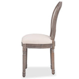 vidaXL 6X Chaise de Salle à Manger Lin Chaises de Cuisine Chaises à Manger