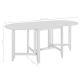 AUUIJKJF Home Outdoor AutresTable à manger extensible Blanc (75-180) x75x74 cm MDF