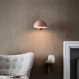 LEGZIT Lampe Suspendue de Style Nordique pour Restaurant,Lampe Suspendue en métal,Mini 1 Lampe Macaron Moderne de Couleur Rose