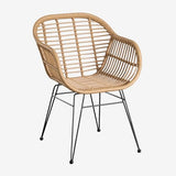 SKLUM Chaise de Salle à Manger en rotin synthétique Zole Noir