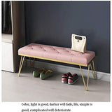 LYRZJJ Repose-Pieds Footstool Ottoman Tableau Tabouret De Chaussure De Changement De Porte De Couloir De Chambre Coussin Souple pour Cabine D'essayage Tabouret Créatif Magasin De Vêtements