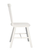 KAYELLES Lot de 2 chaises à barreaux bistrot Vintage Bois Massif Mona (Blanc)