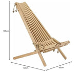 Ecofurn Chilienne scandinave avec Repose-Pieds Mélèze