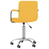 vidaXL Chaise Pivotante de Bureau Siège de Bureau Chaise d'Ordinateur Fauteuil Ergonomique Fauteuil de Bureau Maison Intérieur Jaune Moutarde Tissu