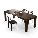 MOBILI FIVER, Table à Manger Extensible, Iacopo, Noyer, Made in Italy