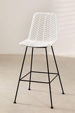 Stylez Tabouret rotin in/Out 75cm Blanc