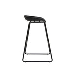 Miliboo Tabourets de Bar Design Noirs H75 cm (Lot de 2) Pebble