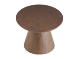 Vente-unique-Table Basse placage Noyer - Naturel foncé - ANTELADA