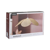 Ostaria 37959 Plafonnier, Suspension cannage rotin naturel 'Margaux' - Ø 68 cm, couleur naturelle - Plafonnier d'intérieur E27 pour salle à manger, salon, chambre