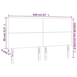 WIFESE Tête de Lit Similicuir 4 pcs Meuble de Chambre à Coucher Excellent Soutien du Dos Décoration Intérieure Design Contemporain Cappuccino 80x5x78/88 cm