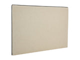 Vente-unique-Tête de lit déhoussable 150 cm - Coton et Lin - Beige et Noir - CHESMA